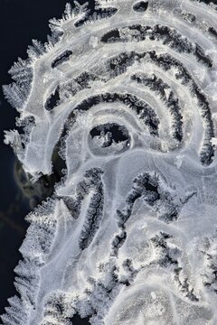 Ice structures, Emsland, Lower Saxony, Germany