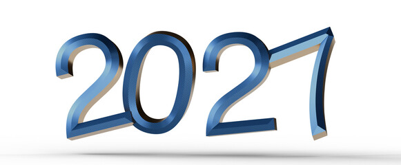 Celebrating the New Year 2021 with stylish textured blue numbers in 3D. Perfect for greetings, events and presentations © vegefox.com