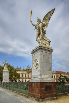 Greek mythology statue on Schloss bridge, Museum Island, Unter den Linden, Berlin, Germany