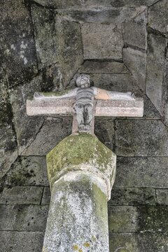 Our Lord of Good Death Cross, Statue of Christ on the Cross, Trancoso, Serra da Estrela, Portugal