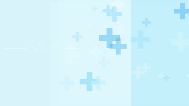 Blue geometric shapes animation seamless loop abstract motion