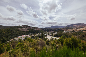 Fototapeta premium The Town of Queenstown in Tasmania Australia