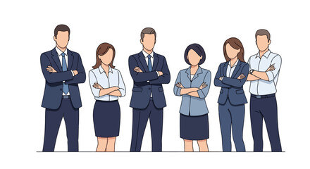 Obraz premium Group of business people standing together.