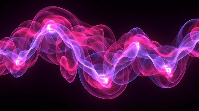 Vibrant pink purple light wave pattern.