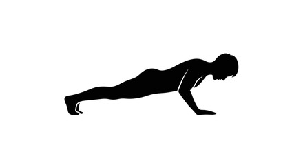 Fototapeta premium Person doing push up exercise.
