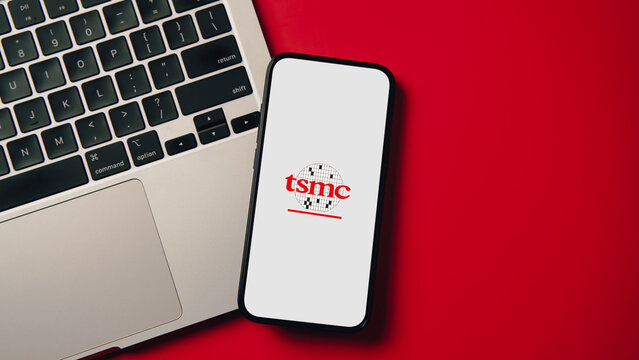 TSMC logo displayed on a smartphone screen &ndash; Delhi, India &ndash; June 04, 2025