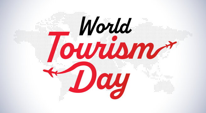 World Tourism Day. Creative design for social media banners and posters, the concept of travel.