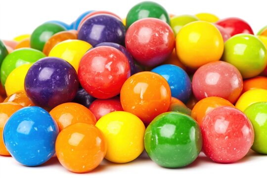 Colorful Bouncing Balls in a Pile