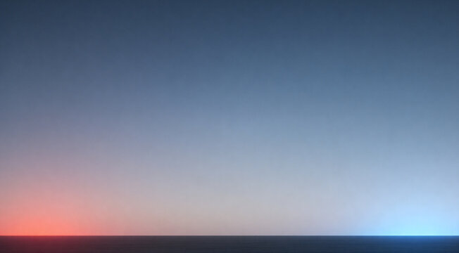 Minimal horizon line with subtle red glow. 4th of July background.