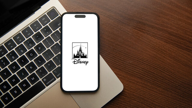 The Walt Disney Company logo displayed on a smartphone screen &ndash; Delhi, India &ndash; June 04, 2025
