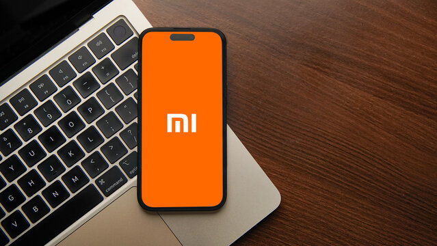Xiaomi logo displayed on a smartphone screen &ndash; Delhi, India &ndash; June 04, 2025