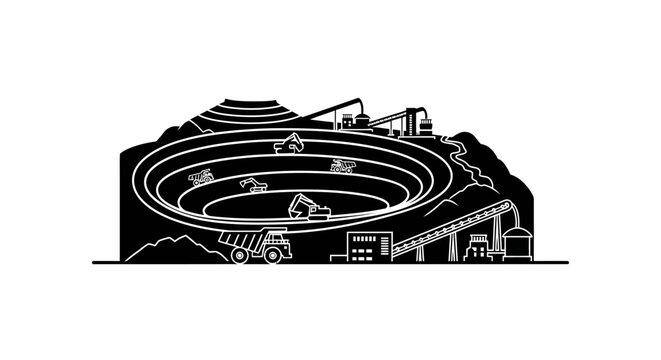 Large Mining Dump Truck Site Operations.