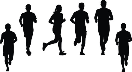 Modern city skyline silhouette set, black vector icons of skyscrapers and high-rise buildings isolated on white for urban landscape and architectural design. © Only