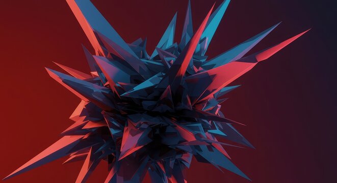 Dynamic chaotic arrangement of sharp geometric fragments and vibrant, overlapping colored shards creating a complex, deconstructed visual field, texture, complexity, geometry