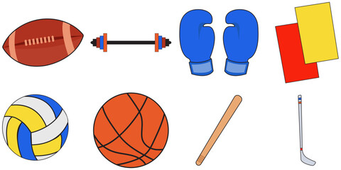 Collections Sport Flat Illustration © Emerald