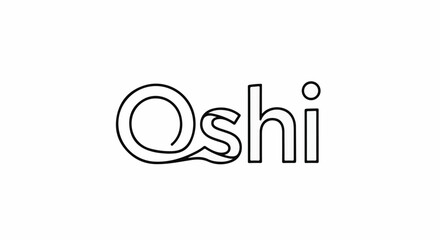 Obraz premium Stylized black and white text with a unique artistic font
