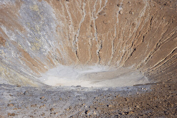 crater of the volcano, Vulcano island, Aeolian islands, Sicily, Italy © saturno