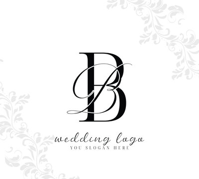 Initial letter BB monogram logo design vector	