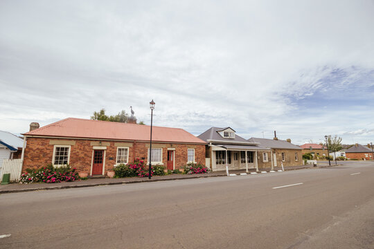 The Town of Oatlands in Tasmania Australia