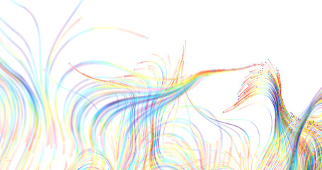 Obraz premium Abstract design of flowing lines and colors creating a sense of movement and energy, perf