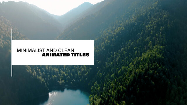 Minimalist and Clean Animated Titles
