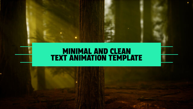 Minimal and Clean Text Animation Template