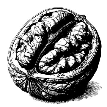 Orzech włoski rysunek