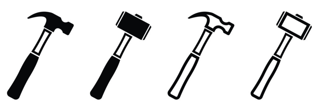 Hammer Design for Industrial and Maintenance Use Vector Illustration.