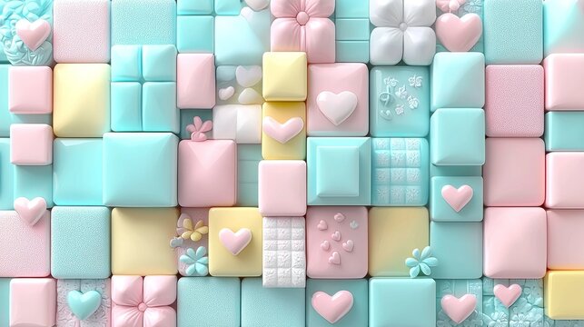 Gemini บอกว่า

A seamless 3D vector wallpaper featuring a colorful mosaic of geometric plastic cubes and square tiles in a digital pixel art design for a modern technology web backdrop