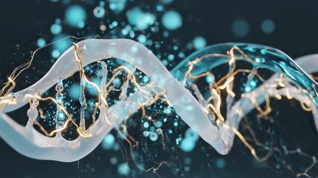 DNA Double Helix Structure Animation.
