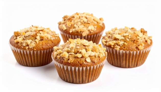 baked sweet crumb muffin cupcake with cinnamon streusel topping
