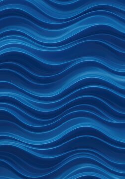 Abstract blue digital waves moving together in perfect coordination creating a dynamic, seamless background texture, flow, timing, synchrony