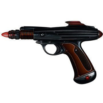 Retro Sci Fi Raygun Futuristic Space Blaster Vintage Laser Prop