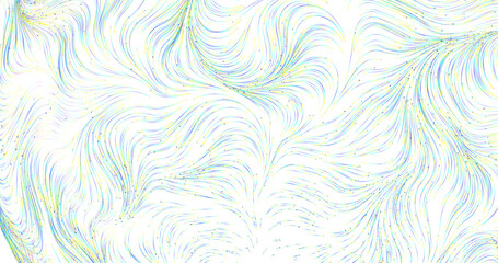 Fototapeta premium Abstract artwork featuring flowing lines in cool colors, perfect for modern designs and c
