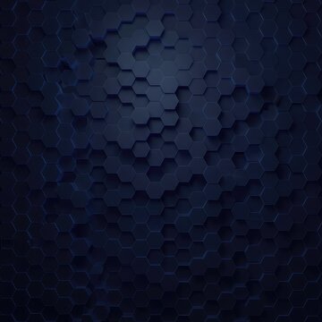 Seamless repeating background featuring an infinite array of uniform geometric hexagonal shapes creating a futuristic texture and visual depth, digital, rendering, futuristic