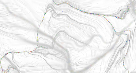 Abstract design of flowing lines and points, perfect for backgrounds, digital art and gra © vegefox.com