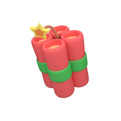 3D Illustration Dynamite TNT Bundle Bomb Icon © Wayan
