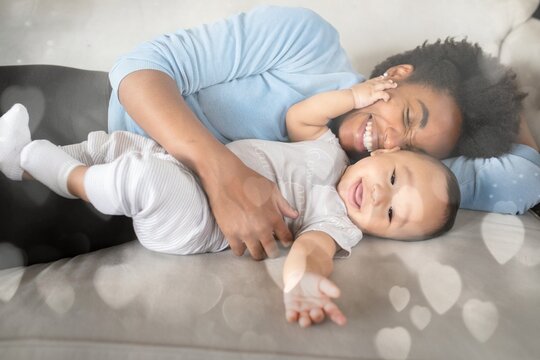 Happy multiethnic family spending time together in the new normal