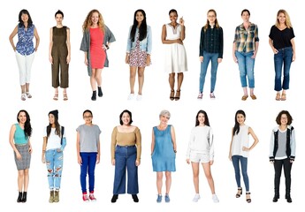 Fototapeta premium Diverse women standing together