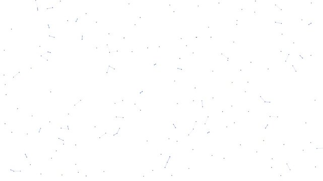 Abstract Geometric Blue Pound Sterling Symbol Forming and Dissolving on White Background, Animated Financial Currency Particles Network Motion Graphics Seamless Loop, 4K