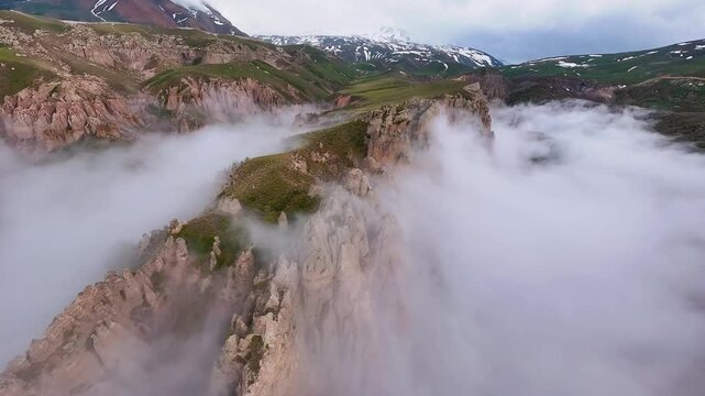A beautiful FPV view of shirvan Vally in ardabil province - Iran 
