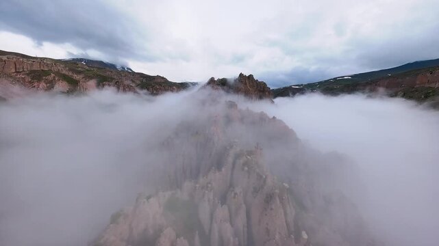 A beautiful FPV view of shirvan Vally in ardabil province - Iran 