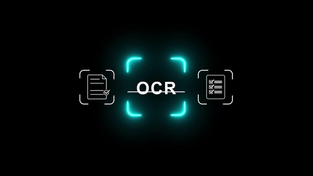 Mobile OCR document scanning technology for digital paperwork management, showing business professional using smartphone to capture paper documents and convert them into searchable digital data.4k