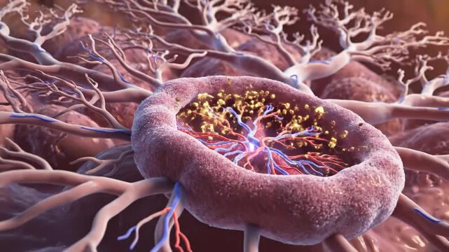 Chorionic Villi Facilitating Nutrient Exchange in the Placenta