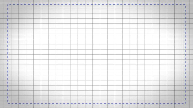 4K Minimal Grid Background, White Graph Paper Texture, Clean Square Pattern, Subtle Geometry Loop Animation | white squared paper sheet