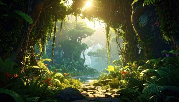 Luminous Verdant Sanctuary