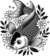 Fototapeta premium Goldfish SVG, Fish bowl svg, Fish svg