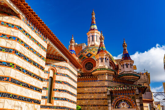 Church Esgl&eacute;sia de Sant Rom&agrave; de Lloret de Mar, Spain
