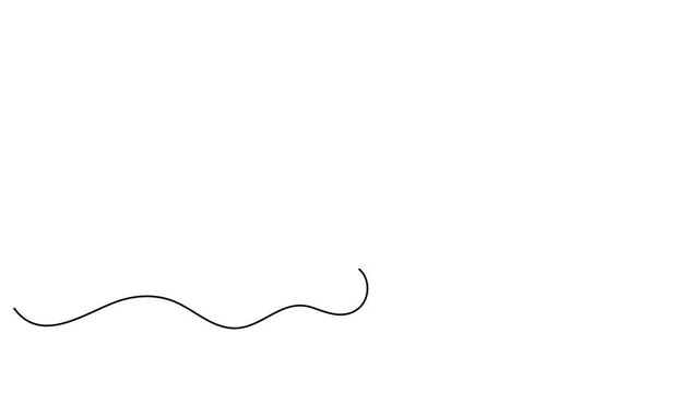 Question mark continuous line 4K Animation Video seamless loop minimal thinking concept motion
