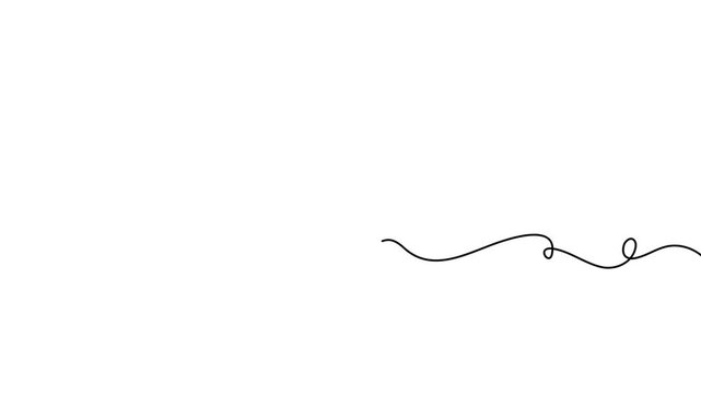 Question mark continuous line 4K Animation Video seamless loop minimal thinking concept motion
